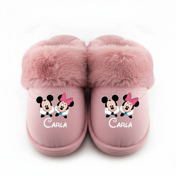 Chinelo Personalizado Minnie and Mickey