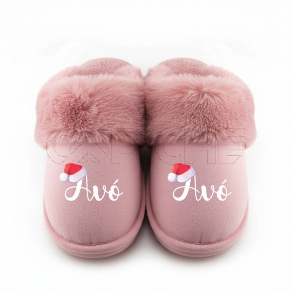 Chinelo Personalizado pelucia Gorro