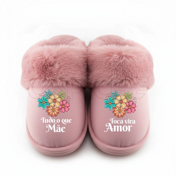 Chinelo Personalizado Mãe Amor