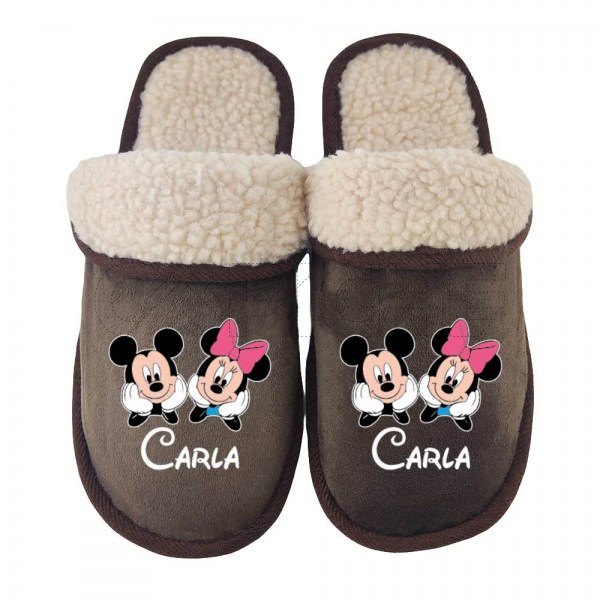 Chinelo Personalizado Minnie and Mickey