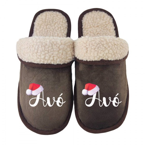 Chinelo Personalizado pelucia Gorro