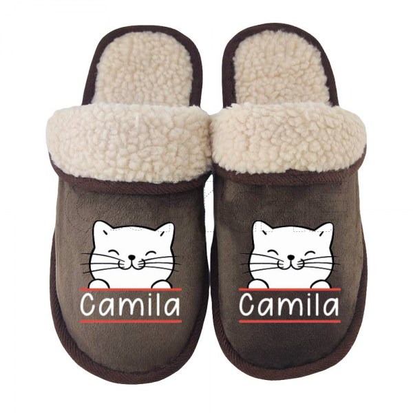 Chinelo Personalizado Gatinho com nome