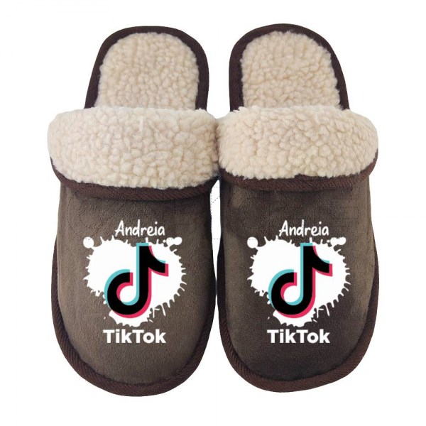 Chinelo Personalizado TikTok com nome