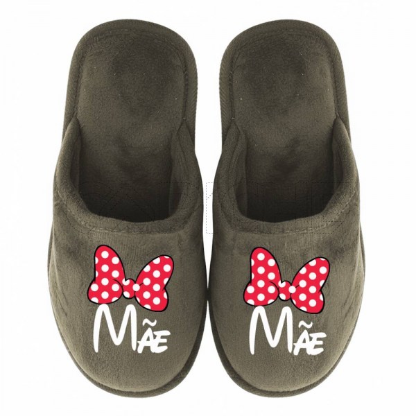Chinelo Personalizado Pelucia Minnie Professor