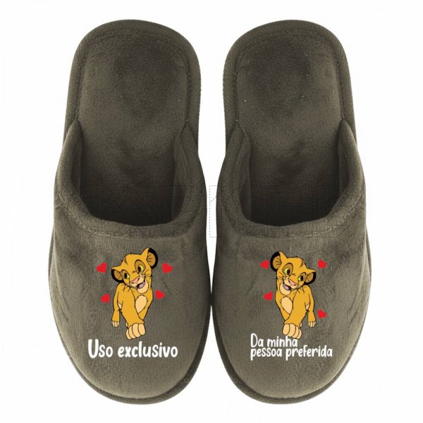 Chinelo Personalizado Rei Leao