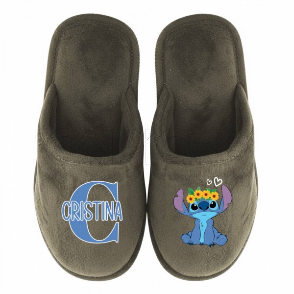 Chinelo Personalizado Stitch Floral