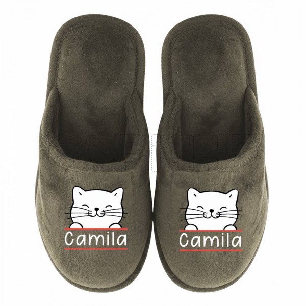 Chinelo Personalizado Gatinho com nome