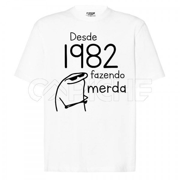 Tshirt Homem Fazendo M*rda Personalizável