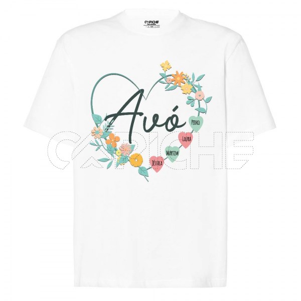 T-Shirt Coração Avó e Netos