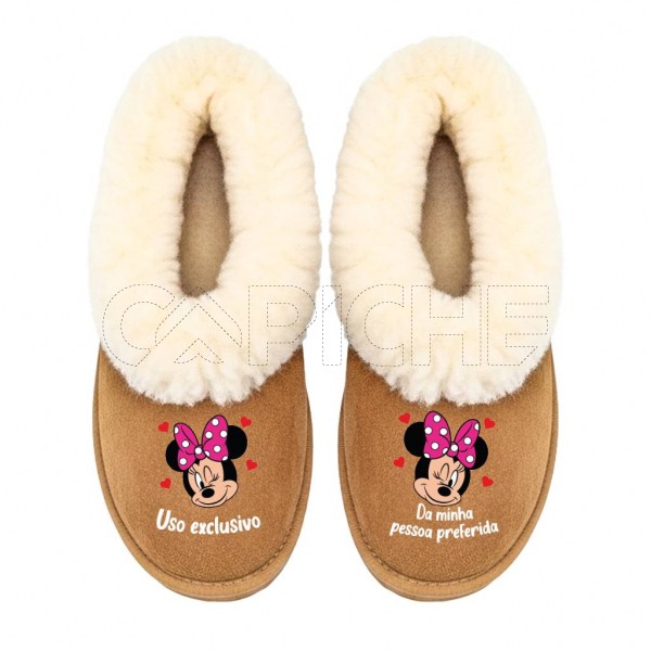 Chinelo Personalizado Mickey & Minnie Uso Exclusivo