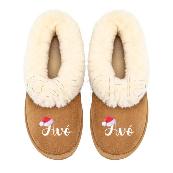 Chinelo Personalizado pelucia Gorro