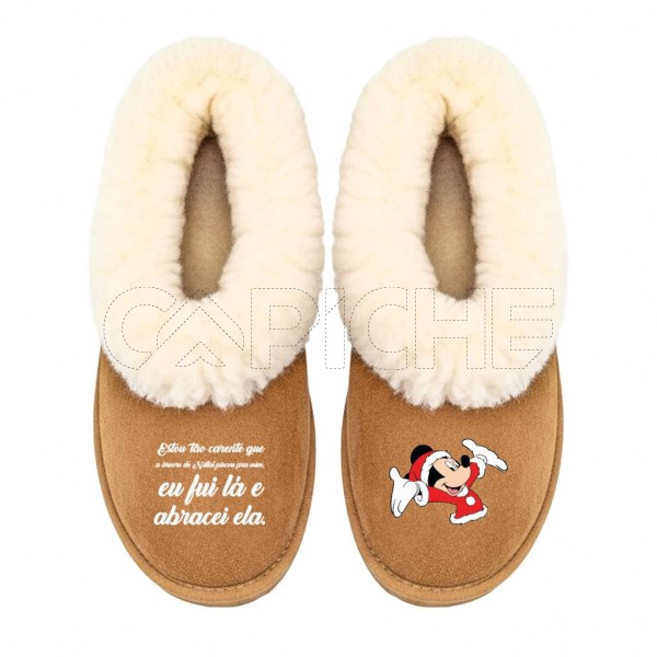 Chinelo Personalizado Minnie Carente