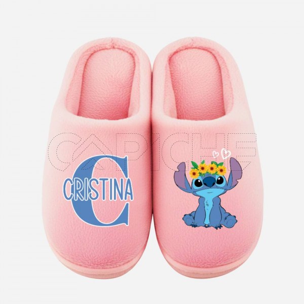 Chinelo Personalizado Stitch Floral