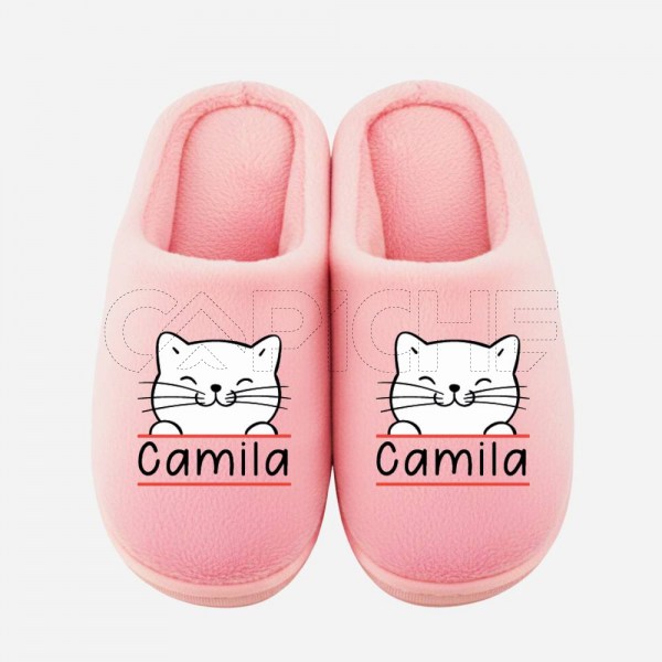 Chinelo Personalizado Gatinho com nome