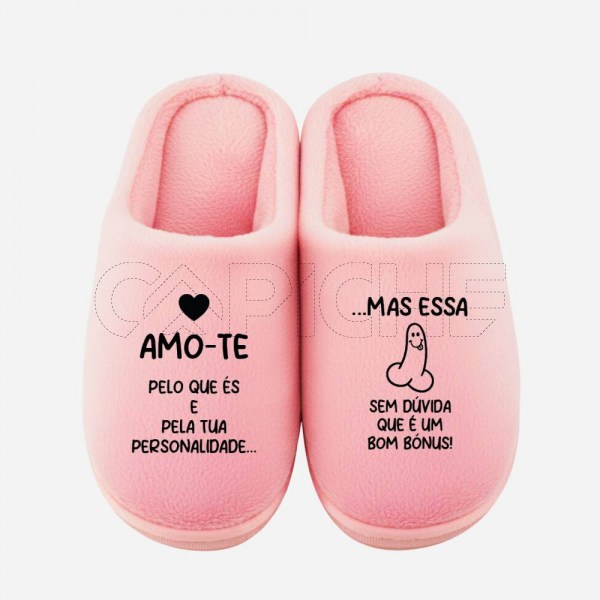 Chinelo Personalizado Amo-te