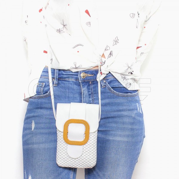 Bolsa para telemóvel Squar white