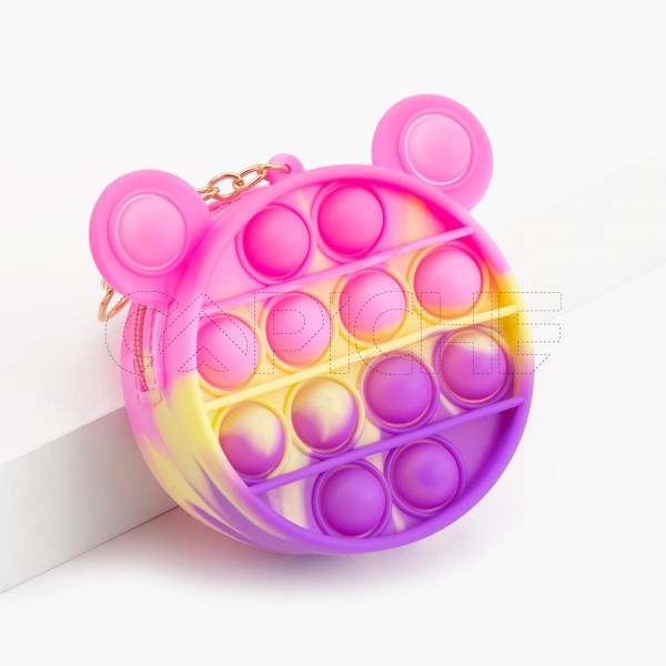Porta Moedas Chaveiro Pop It Mickey Pink