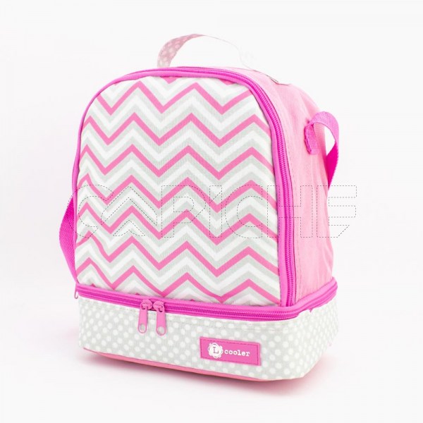 Lancheira Térmica SM Chevron Rosa
