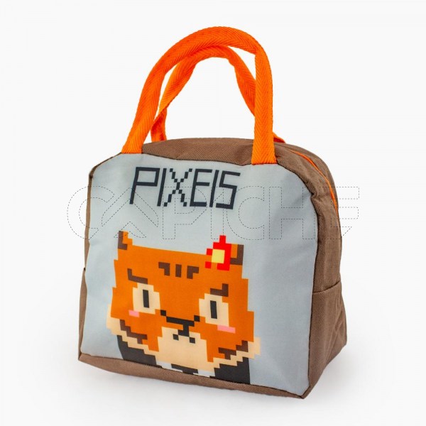 Lancheira de mão Pixel Fox