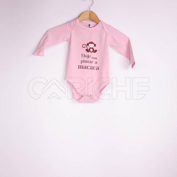 Body Criança | 18 meses | Rosa | Manga Comprida