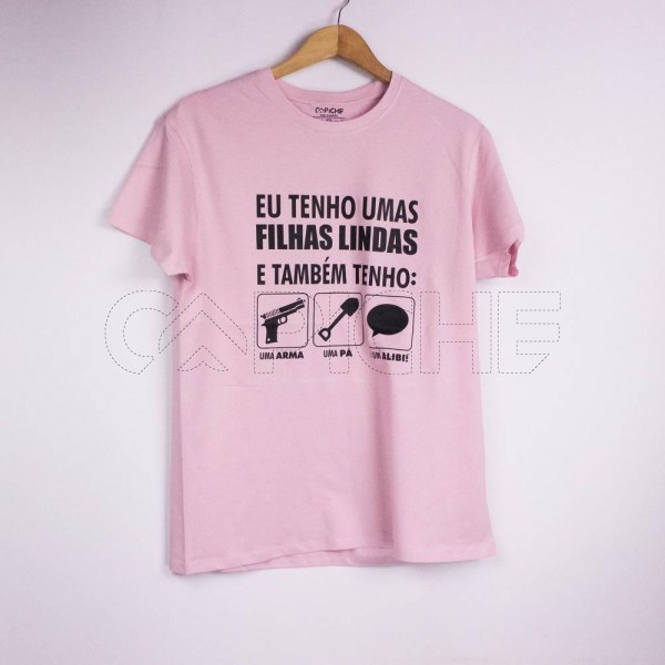 T-shirt Unissex | L | Rosa