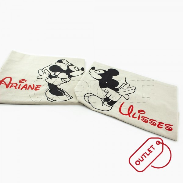 Conjunto de Fronhas Mickey and Minnie