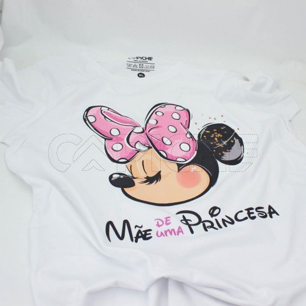 Estampa Impressa T-shirt Cintada Branca XL
