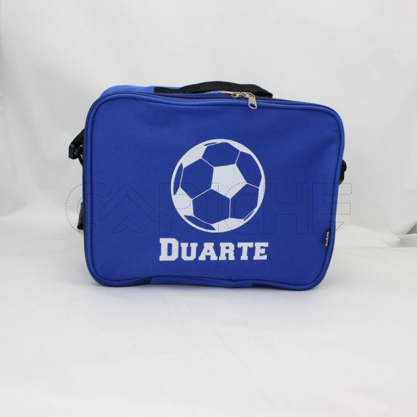 Estampa Impressa Lancheira Escolar Azul Royal Duarte