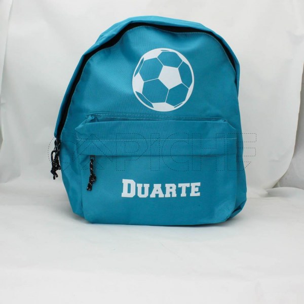 Estampa Impressa Mochila Escolar Azul Turquesa Duarte