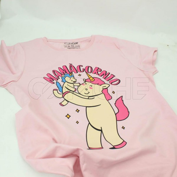 Estampa Impressa T-shirt Cintada Rosa M