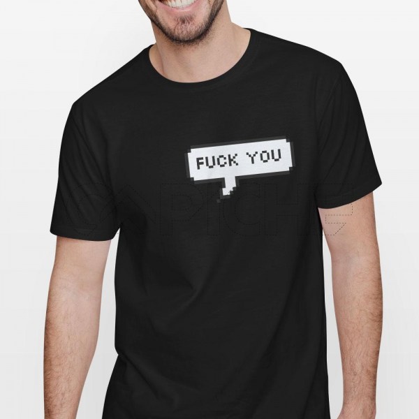 Tshirt Homem Frase Pixel Personalizável