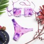 Conjunto bikini Tie Dye Cortina Lilás