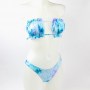 Conjunto bikini Tie Dye Cortina Azul