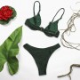 Conjunto bikini Babado verde