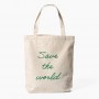 Saco Tote Bag Save The World