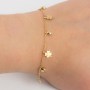 Pulseira em aço Trevos