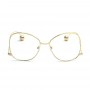 Óculos Estéticos Clear Ball Gold