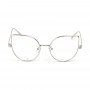 Óculos Estéticos Clear Diamond prata