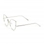 Óculos Estéticos Clear Diamond prata