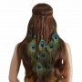 Fita/ Boho de cabelo Pavão