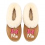 Chinelo Personalizado Pelucia Minnie Sobrinha