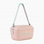 Mala Térmica Polarbox 20L Rosa - Alça Verde Água