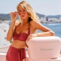 Mala Térmica Polarbox 20L Rosa - Alça Verde Água